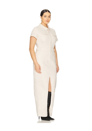 Good American Fit For Success Maxi Dress in Cream. Size S. Also in M.