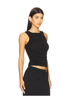 Good American Ruched Tank Top in Black. Size S. Also in XS, M, XXXL/3X.