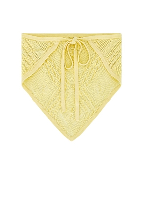 DEVON WINDSOR Crochet Bandana in Yellow.