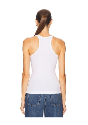 GRLFRND Slim Racer Tank in White. Size L. Also in XXS, XS, S, M, XL.