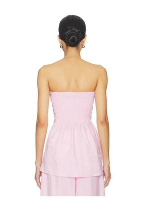 FAITHFULL Boe Tunic Top in Pink. Size L. Also in S, XS, M, XL.
