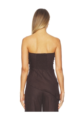 FAITHFULL Nera Top in Brown. Size L. Also in S, XS, M, XL.