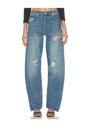 GRLFRND Noa Engineer in Denim-Medium. Size 23. Also in 26, 27, 28.