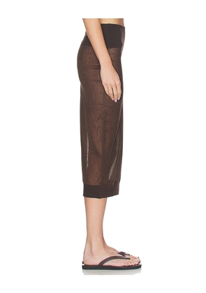 HERSKIND Buster Skirt in Chocolate. Size L. Also in S, XS, M.