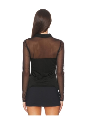 Generation Love Brio Mesh Top in Black. Size M. Also in L.