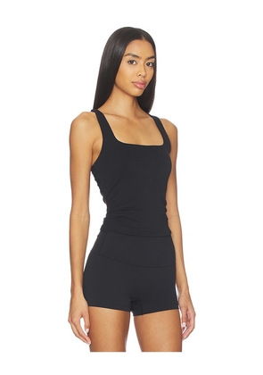 Gold Hinge Coresculpt Cut Out Tank Top in Black. Size L. Also in XS.