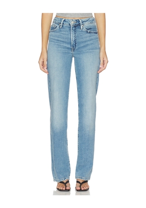 Good American Soft Tech Good True Straight Jeans in Blue. Size 0. Also in 00, 10, 12, 16, 18, 2, 20, 4, 6, 8.