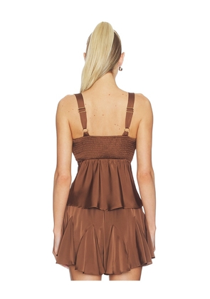 HEARTLOOM Nelis Cami in Brown. Size L. Also in XS, S, M, XL.