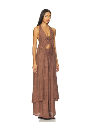 Free People x REVOLVE Rhodes Set in Brown. Size M. Also in S.