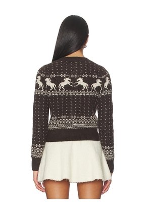 HEARTLOOM Esti Cardigan in Brown. Size S. Also in XS.