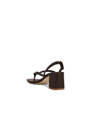Jeffrey Campbell Kivra Sandal in Chocolate. Size 10. Also in 7, 7.5, 8, 8.5, 9, 9.5.