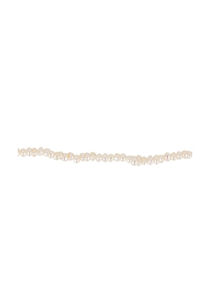 Loren Stewart Baby Pearl Choker in White.