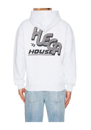 Huega House Track Hoodie in Grey. Size L. Also in M, S, XL/1X.