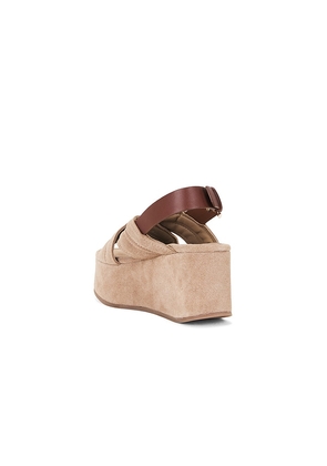 Free People Beach Party Platform Sandal in Nuetral. Size 10. Also in 8, 8.5, 9, 9.5, 11.