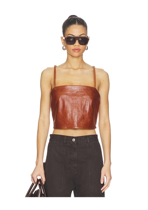 IRO Andria Top in Brown. Size 32. Also in 34, 40, 42.