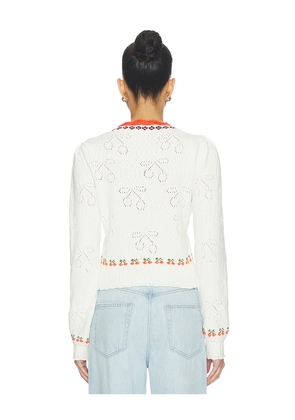 Free People Tilly Pullover Sweater in Ivory. Size L. Also in XS, S, M.