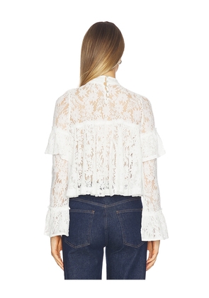 Free People Lilabeth Lace Top in Ivory. Size M. Also in L, XL.