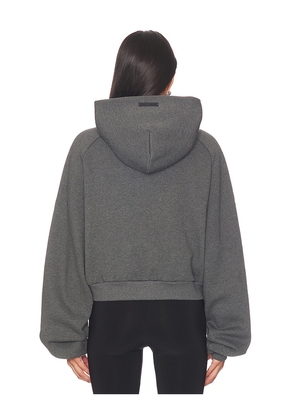 Fear of God ESSENTIALS 90's Raglan Hoodie in Charcoal. Size M. Also in XXS, XS, S, L.