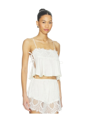 Free People Sweet Love Cami in White. Size L. Also in S, M.