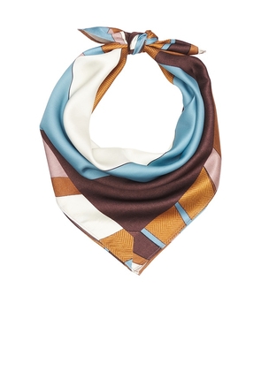 FAITHFULL Soleil Head Scarf in Brown,Baby Blue.