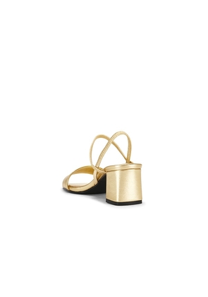 Jeffrey Campbell Adapt Sandal in Metallic Gold. Size 10. Also in 6, 6.5, 7, 7.5, 8, 8.5, 9.