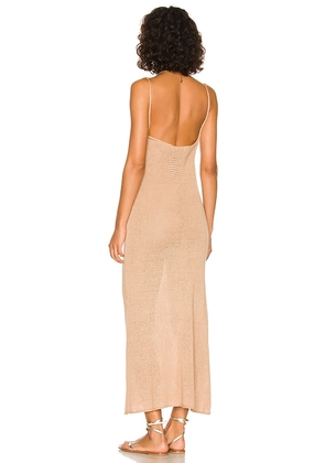 onia Sweater Maxi Dress in Tan. Size M. Also in L, XL.