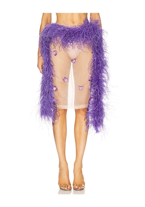 Milkwhite Midi Skirt in Pink. Size XS. Also in S.