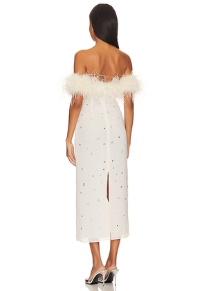NBD Ciela Midi Dress in Ivory. Size XS. Also in S.