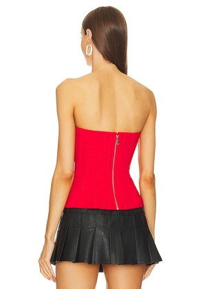 Miaou Libra Corset in Red. Size XXS. Also in XS, S, L, XL.