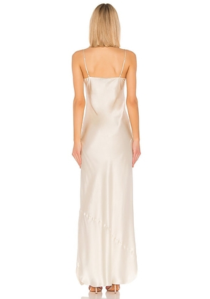 NILI LOTAN Cami Gown in Cream. Size M. Also in XS.