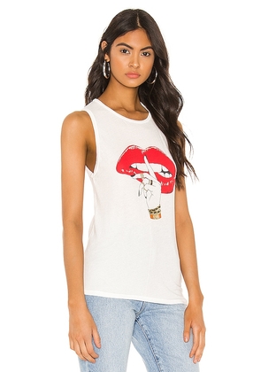Lauren Moshi Ashlin Tank in White. Size M. Also in XS, S, L, XL.