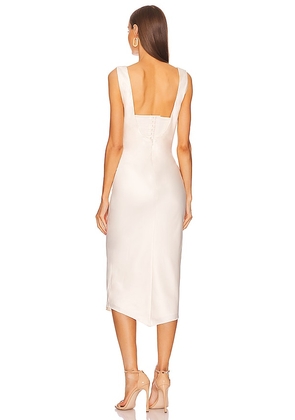 Michael Costello x REVOLVE Kylen Midi Dress in Ivory. Size M. Also in L, S, XS.