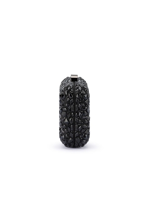 olga berg Aviva Crystal Clutch in Black.
