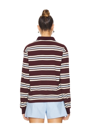 LIONESS Leisure Long Sleeve Top in Brown. Size M. Also in XS, XL.