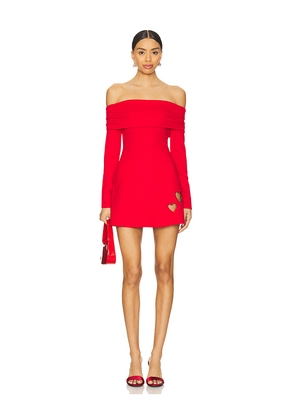 MORE TO COME Everly Off Shoulder Dress in Red. Size M. Also in XS.