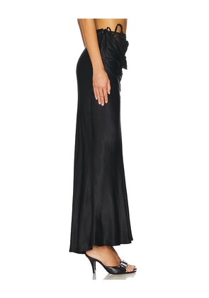 MARRKNULL Vine Flowers Long Skirt in Black. Size S. Also in M, XS.