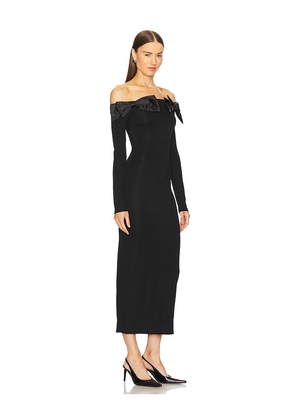 L'Academie Dinara Midi Dress in Black. Size S. Also in XXS.