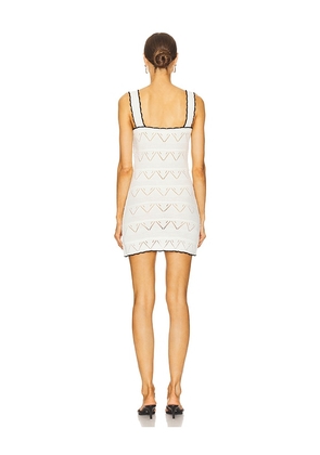 MORE TO COME Adalise Mini Dress in White. Size M. Also in L.
