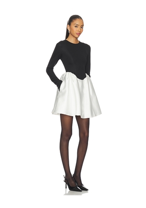 Kate Barton Clarissa Colorblock Mini Dress in Black & White. Size 4. Also in 2.