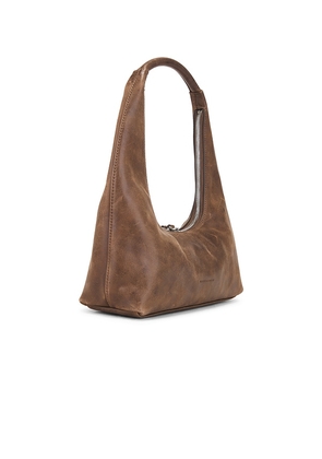 MARGESHERWOOD Hobo Shoulder Bag in Brown.