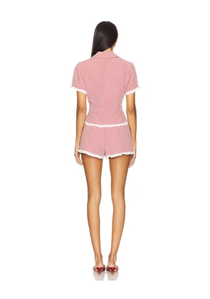 MORE TO COME Kyla Short Set in Red. Size L. Also in XXS, XS, S, M, XL.