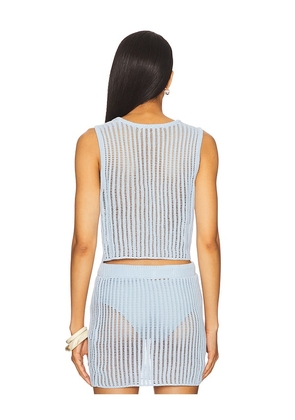 LSPACE Sander Top in Baby Blue. Size S. Also in M, L.