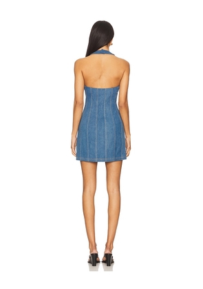 Lovers and Friends Mira Mini Dress in Blue. Size XL. Also in XS, XXS.