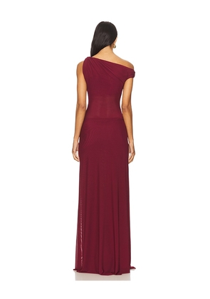 MISHA The Sisal Dress in Burgundy. Size M. Also in S.