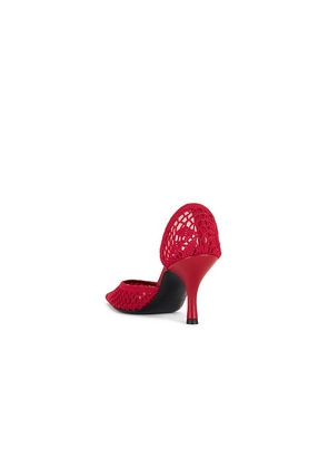 Magda Butrym Crochet Pump in Red. Size 37. Also in 36, 40.