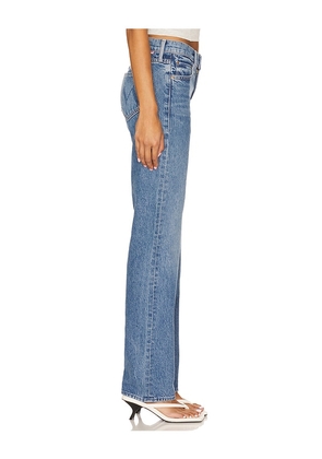 MOTHER The Relish Sneak Jeans in Blue. Size 24. Also in 27, 28.