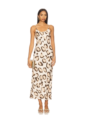LNA Josie Slip Dress in Brown. Size L. Also in M, S, XL, XS.