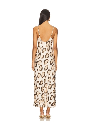 LNA Josie Slip Dress in Brown. Size L. Also in S, M.