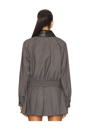 NIA Daniel Bomber Jacket in Charcoal. Size M. Also in XS.