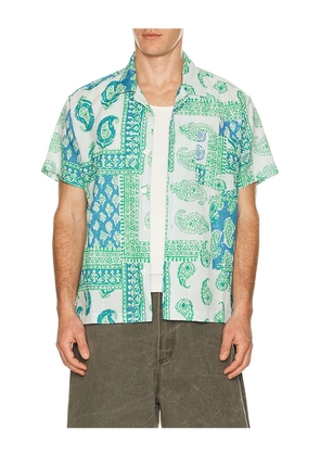 Obey Mayer Woven Shirt in Blue. Size L. Also in M, S, XL/1X.